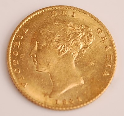 Lot 2046 - Great Britain, 1841 gold half sovereign,...