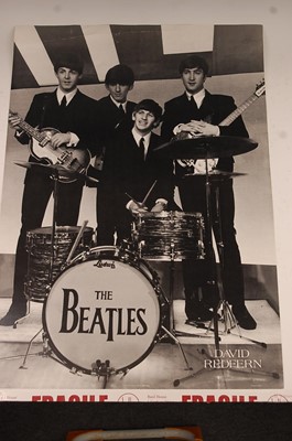 Lot 700 - The Beatles, a black and white poster of The...