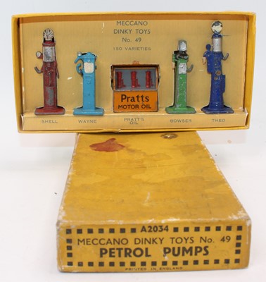 Lot 1527 - A Meccano Dinky Toys pre-war No. 49 petrol...