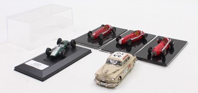 Lot 834 - Five various 1/43 scale white metal and resin...