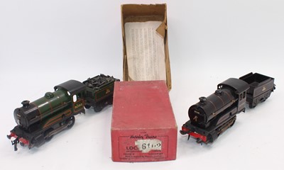 Lot 220 - Two 1954-61 Hornby Clockwork 0-4-0 locos and...