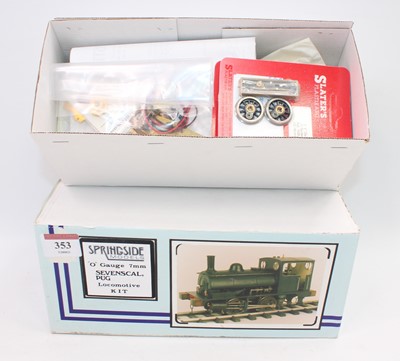 Lot 353 - An unmade Springside Models O gauge kit for a...