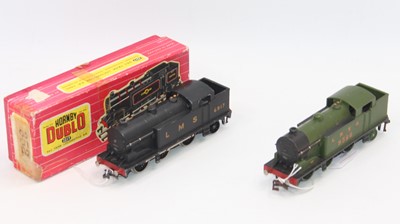 Lot 368 - Two 3-rail post-war EDL7 0-6-2 tank locos:-...