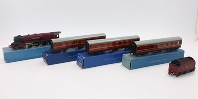 Lot 369 - Hornby-Dublo 3-rail loco and coaches:- EDL2...