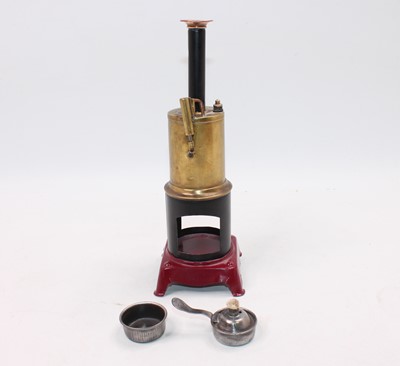 Lot 14 - An Ernst Plank style vertical stationary steam...