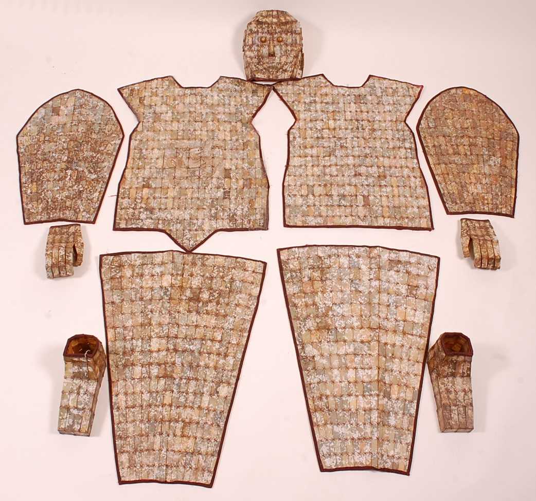 Lot 313 - * A full sized Chinese burial suit, in eleven...