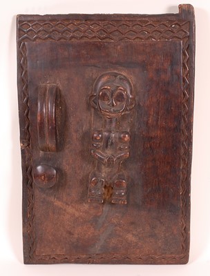 Lot 139 - * A wooden "granary" door, carved with a Bieri...