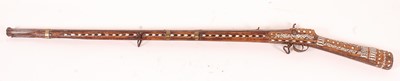 Lot 42 - A 19th century Afghan/Indian Jezail type rifle,...