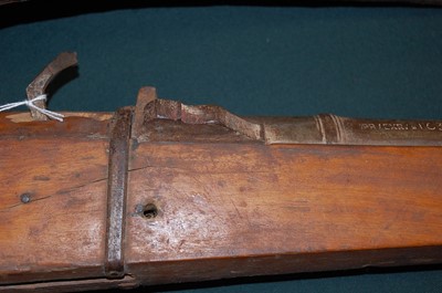 Lot 43 - * A large 19th century matchlock rifle, the...