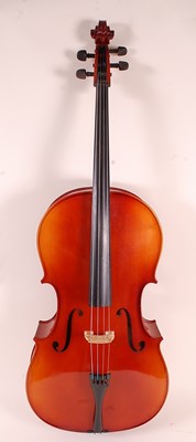 Lot 539 - A modern cello, having a two piece maple back...