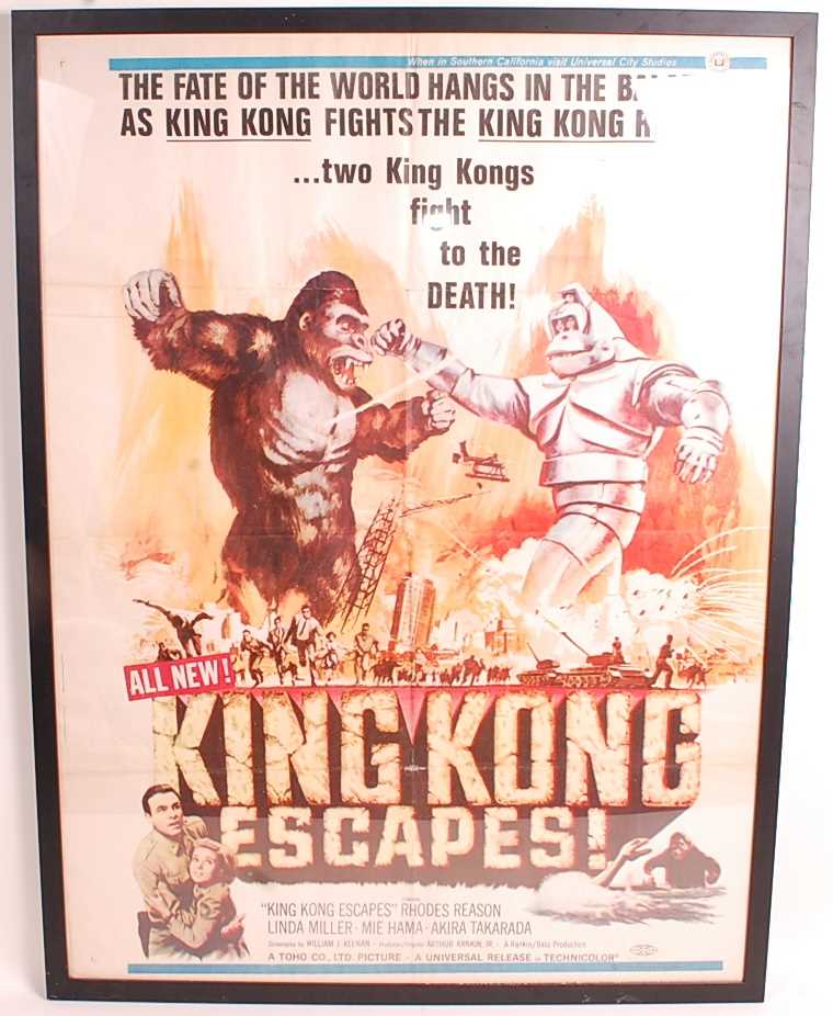 Lot 560 - King Kong Escapes, 1967 one sheet film poster,...