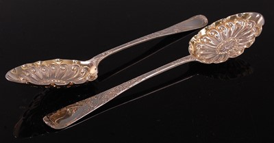 Lot 1051 - A matched set of four George III silver berry...