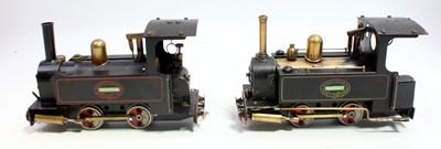 Lot 30 - Two Mamod spirit-fired live steam locomotives,...