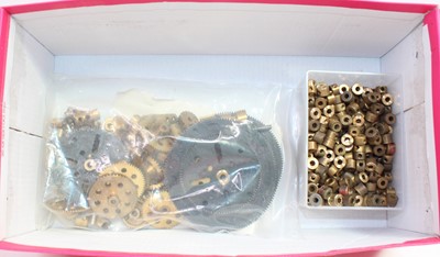 Lot 139 - A quantity of Meccano brass components, to...