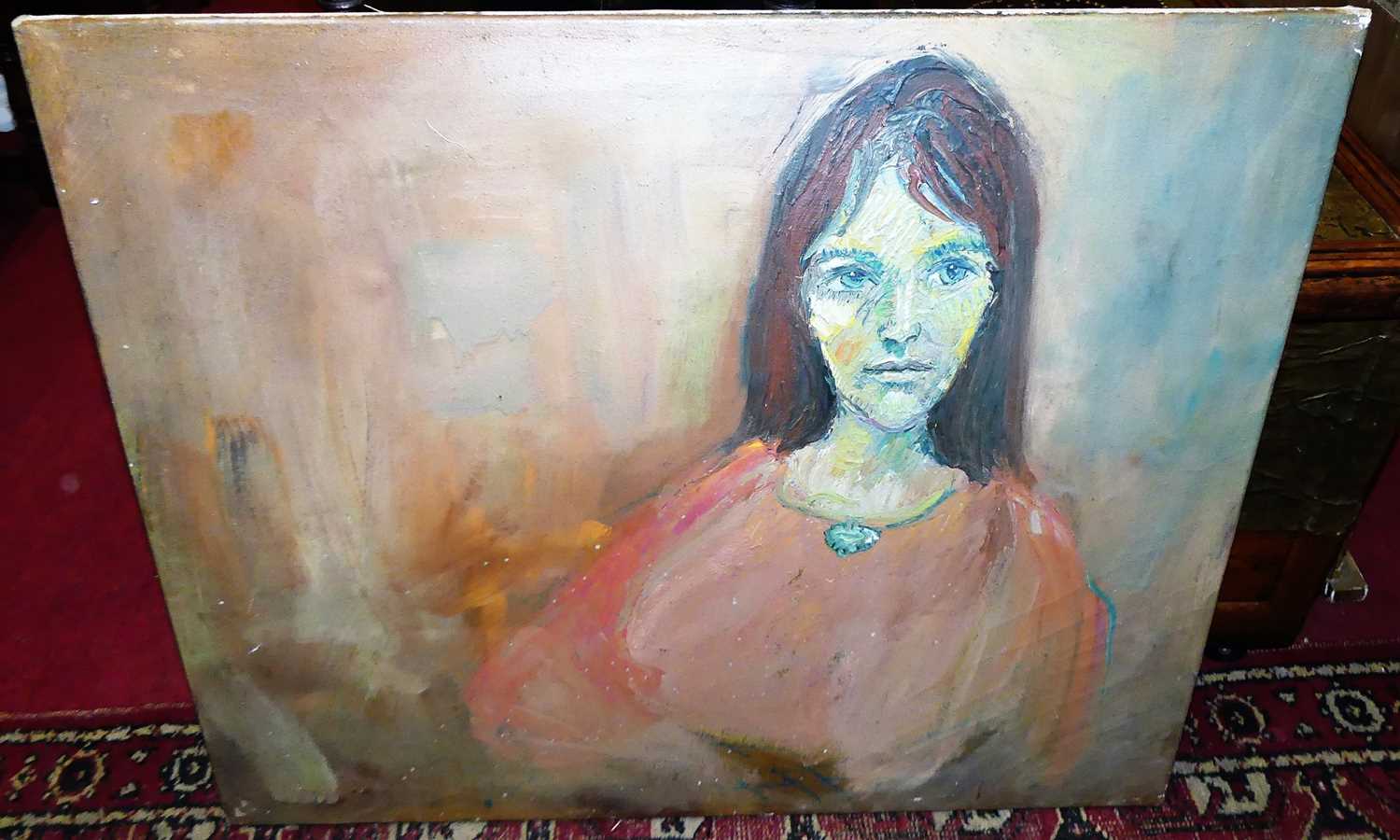 Lot 1024 - Contemporary school - Bust portrait, oil on...