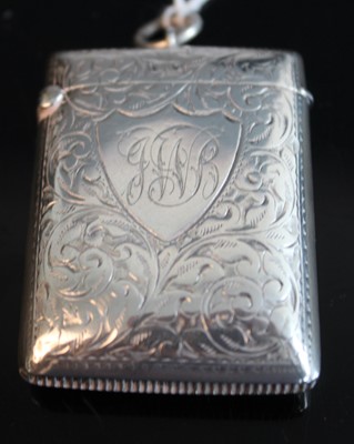 Lot 374 - A late Victorian silver and engraved pocket...