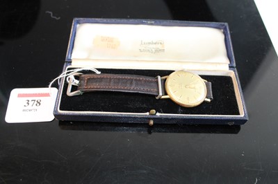 Lot 378 - A gent's Avia gold plated and steel cased...