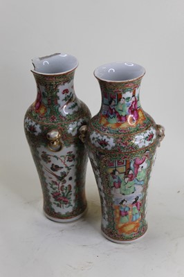 Lot 26 - A pair of 20th century Chinese Canton vases,...