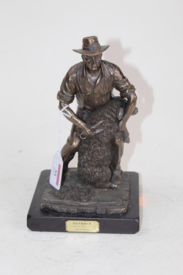 Lot 35 - An Outback Heritage bronzed figure of 'The...