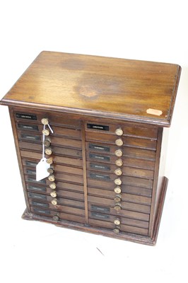 Lot 49 - An early 20th century mahogany opticians table-...