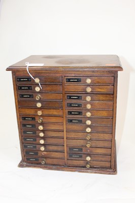 Lot 49 - An early 20th century mahogany opticians table-...