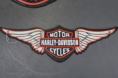 Lot 52 - A cast iron Harley Davidson Motorcycles...
