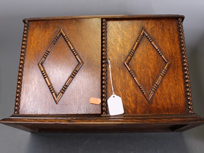 Lot 63 - An early 20th century oak smoker's cabinet,...