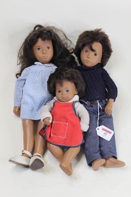 Lot 42 - A family of three Sasha dolls, 1960s, by Swiss...