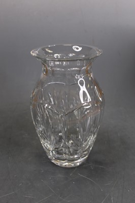 Lot 106 - A Waterford Crystal vase, h.25cm, boxed;...
