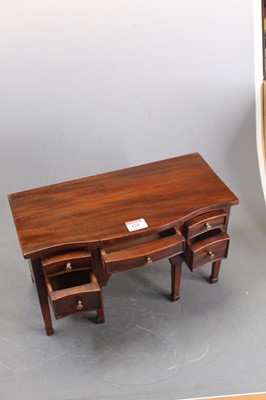 Lot 120 - A mahogany apprentice piece in the form of a...