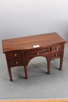 Lot 120 - A mahogany apprentice piece in the form of a...
