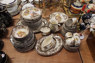 Lot 125 - A Royal Worcester Palissy part tea and dinner...