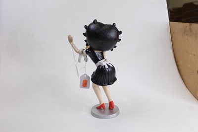 Lot 129 - A cast metal figure of Betty Boop, h.30cm
