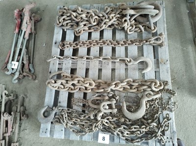 Lot 8 - Pallet of Chains