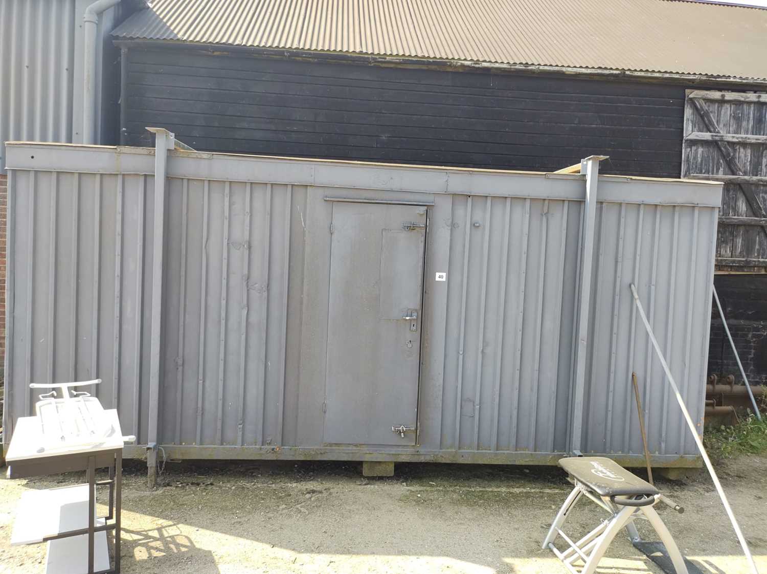 Lot 40 - Metal Shipping Container