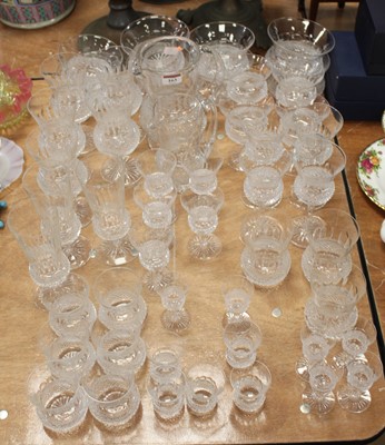 Lot 163 - A matched suite of cut glassware, mostly of...
