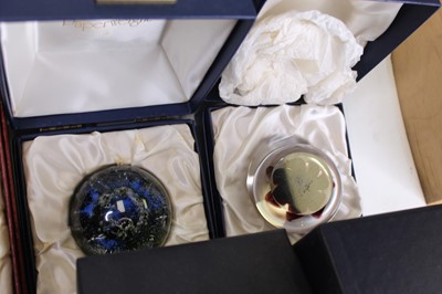 Lot 178 - A collection of eight glass paperweights to...