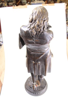 Lot 180 - A large early 20th century bronzed spelter...