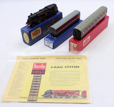 Lot 584 - Hornby Dublo 3-Rail EDL18 Tank Loco, 2-6-4 BR...