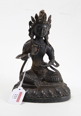 Lot 221 - A reproduction mixed metal figure of a Thai...