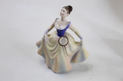 Lot 232 - A Royal Doulton figure Lisa, h.19cm; together...
