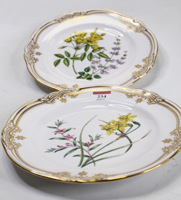 Lot 234 - A pair of Spode porcelain Stafford Flowers...