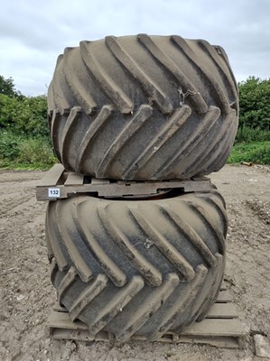 Lot 132 - Pair of Rear Terra Tyres