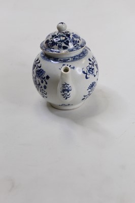 Lot 244 - An 18th century Lowestoft porcelain bullet...