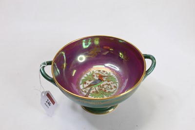 Lot 246 - A circa 1900 Minton's lustre twin handled bowl,...