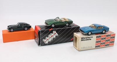 Lot 1838 - A white metal 1/43 scale vehicle group, three...