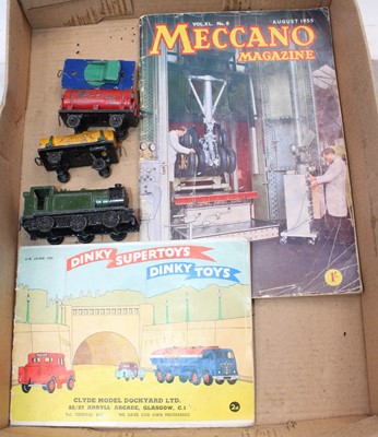 Lot 1537 - Dinky Toys Pre-War Locomotive and Rolling...