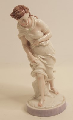Lot 280 - A Royal Worcester porcelain figure of a lady...