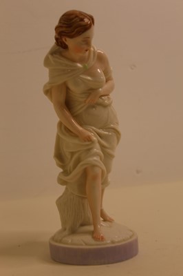 Lot 280 - A Royal Worcester porcelain figure of a lady...