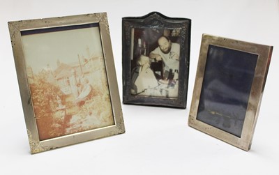 Lot 315 - A modern silver clad easel photograph frame,...
